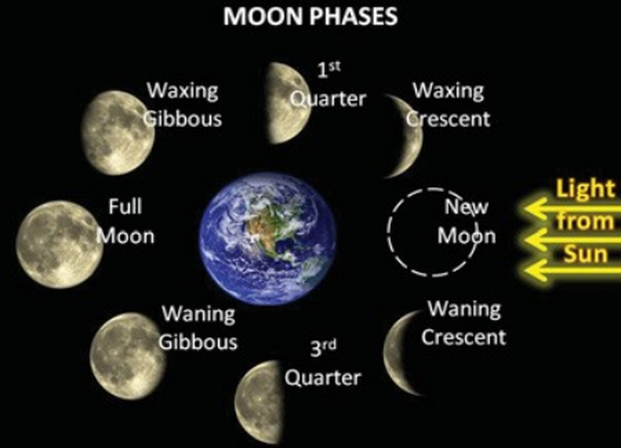 Moon Phases - Names - Mrs. Tabutol